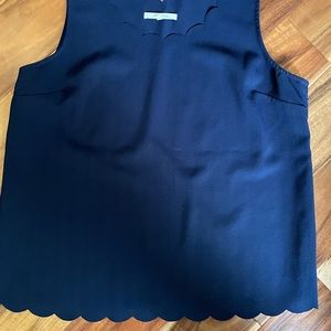 Super cute Navy shell with texture in chevron pattern in XL.